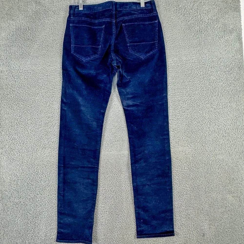 Banana Republic Corduroy Pants Mens 30x32 Blue Washwell Slim Stretch Casual NEW‎